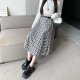 High Waist Plaid Elegant Skirt For Women