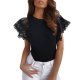 Lace short sleeve top