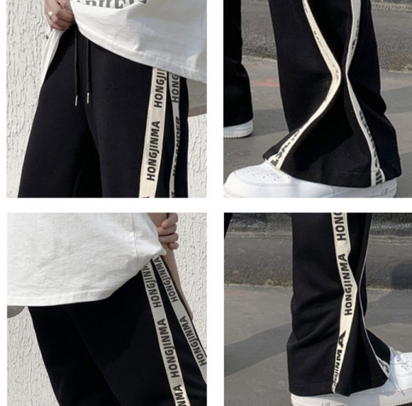 High Street Straight Loose  Casual Floor-sweeping Trousers